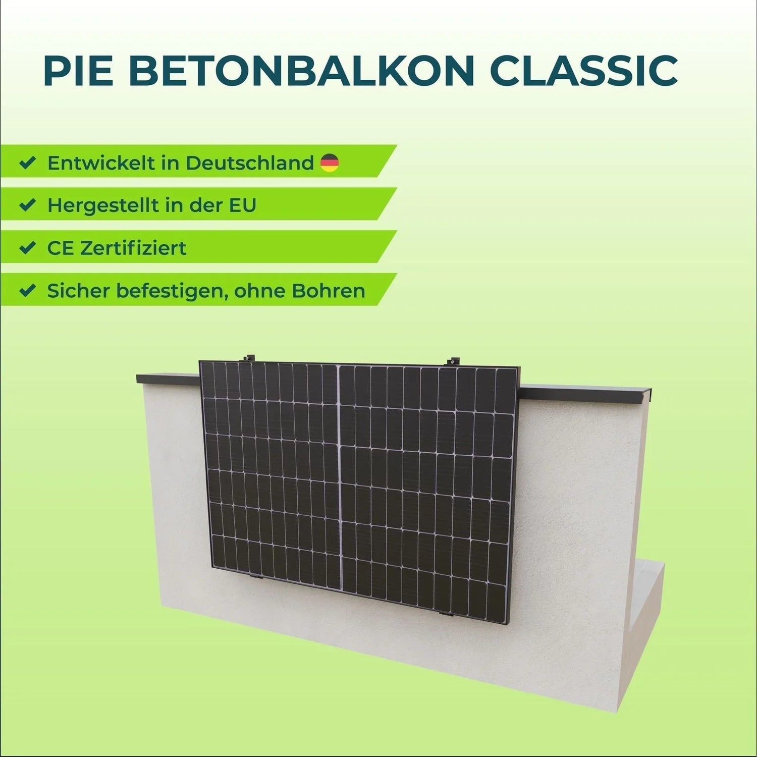 BALKONKRAFTWERKE AM BETONBALKON