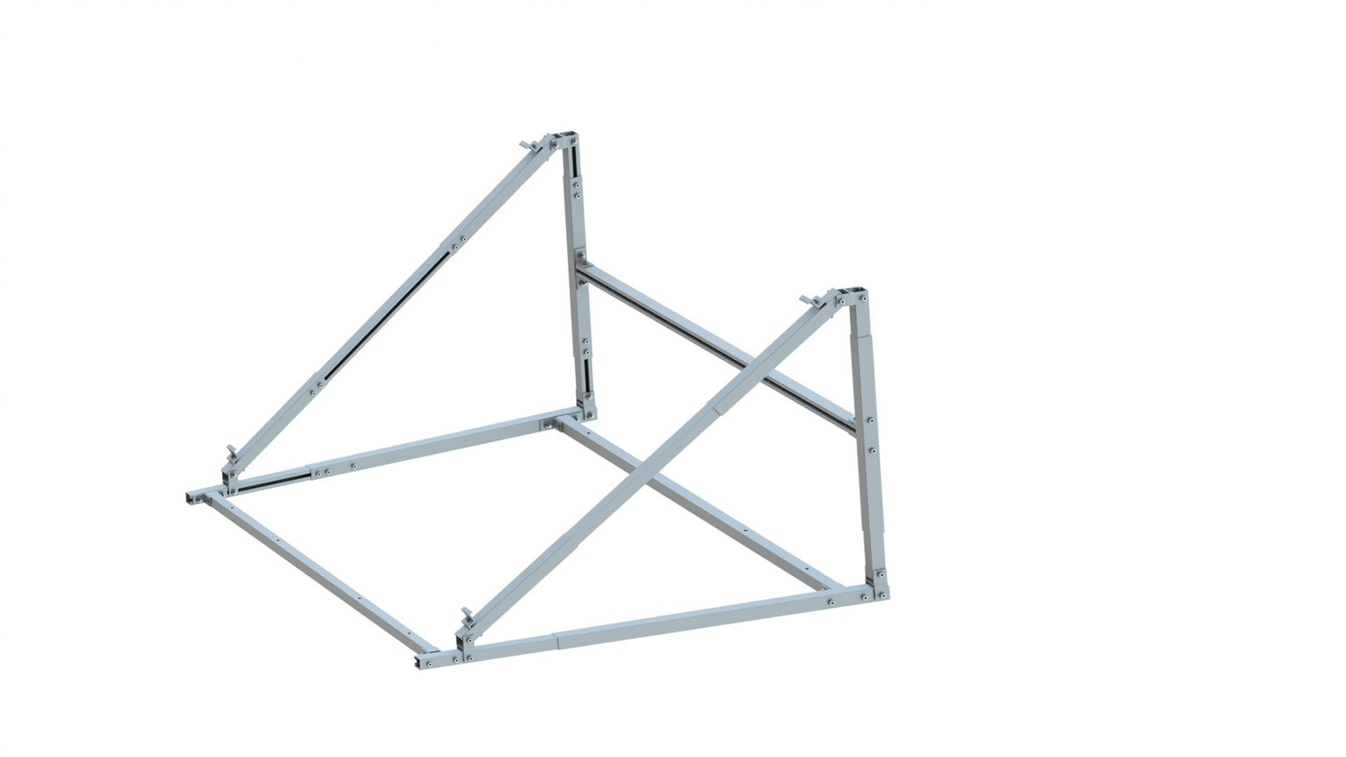 Universal 3-Way Adjustable PV Bracket (30–43° Tilt, Multi-Scenario Mount for Balcony, Flat & Wall)