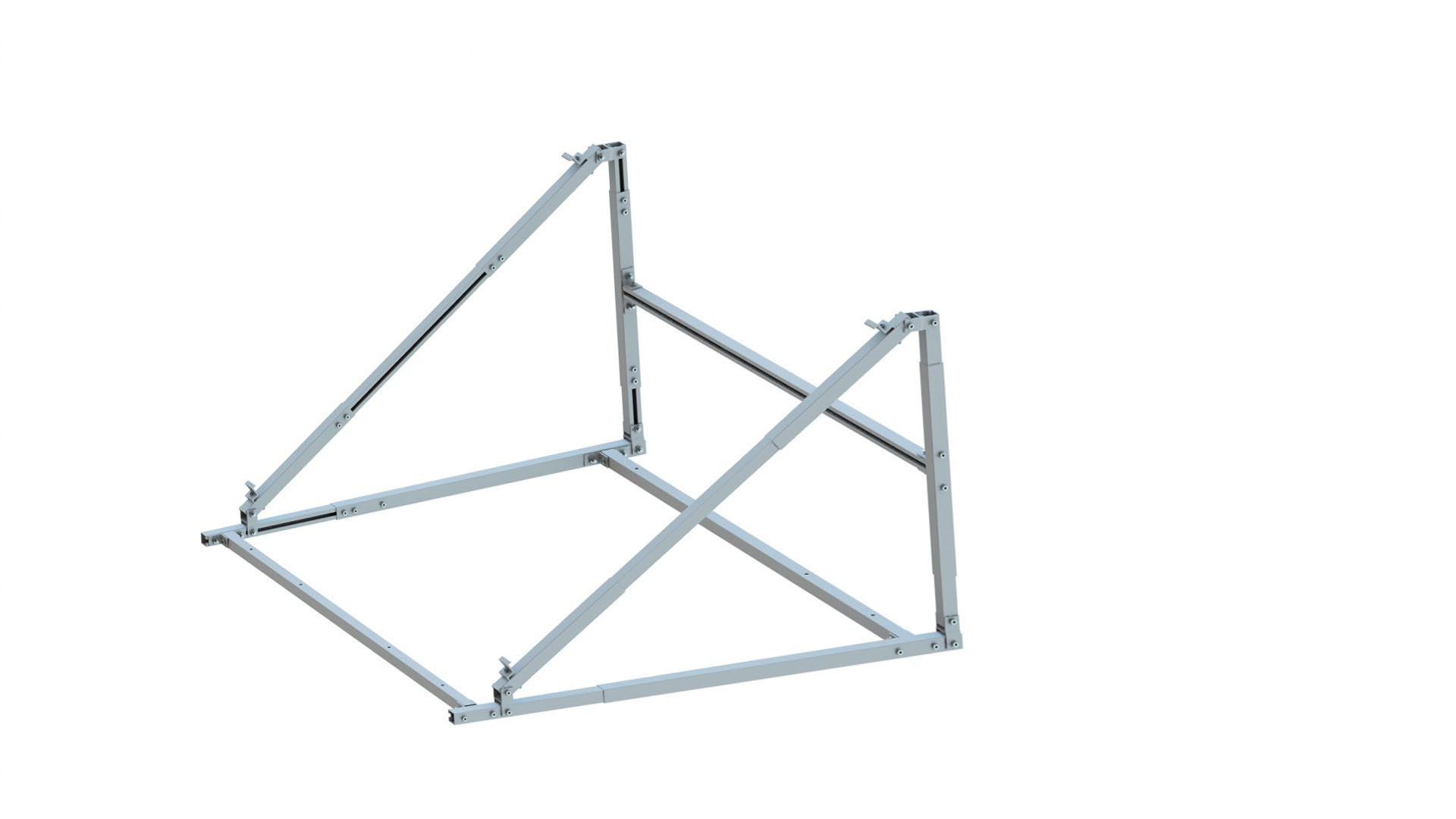 Universal 3-Way Adjustable PV Bracket (30–43° Tilt, Multi-Scenario Mount for Balcony, Flat & Wall)