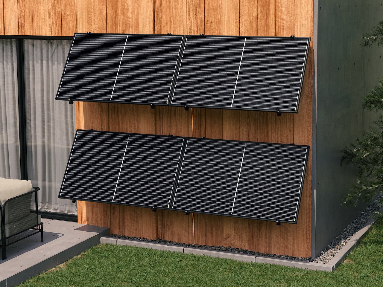 PiE CLASSIC 2000W BALKON &amp; FASSADE KOMPLETTSET BI - FAC - PluginEnergy